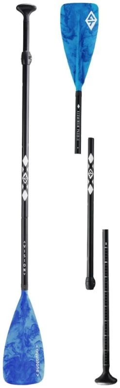 Aquatone Vision Youth Aluminum Paddle Blue-Black