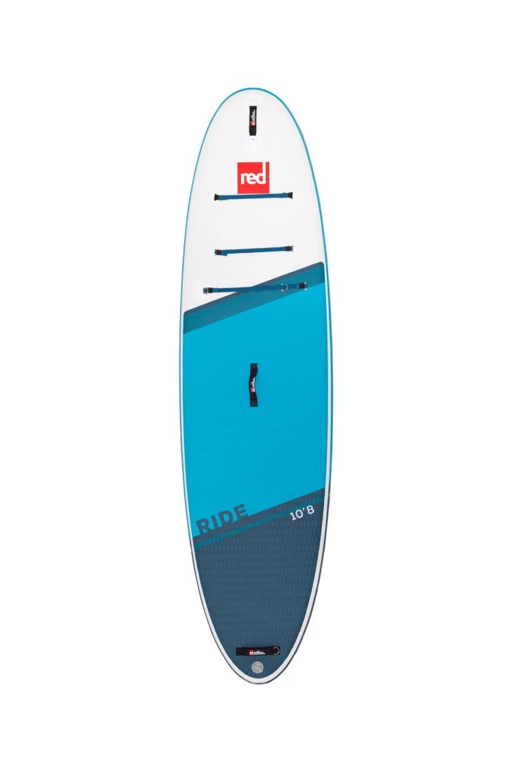 Red Paddle Co. Red Paddle Co 10'8 Ride MSL Inflatable SUP + Cruiser Tough Paddle White-Blue-Dark Blue - Afbeelding 3