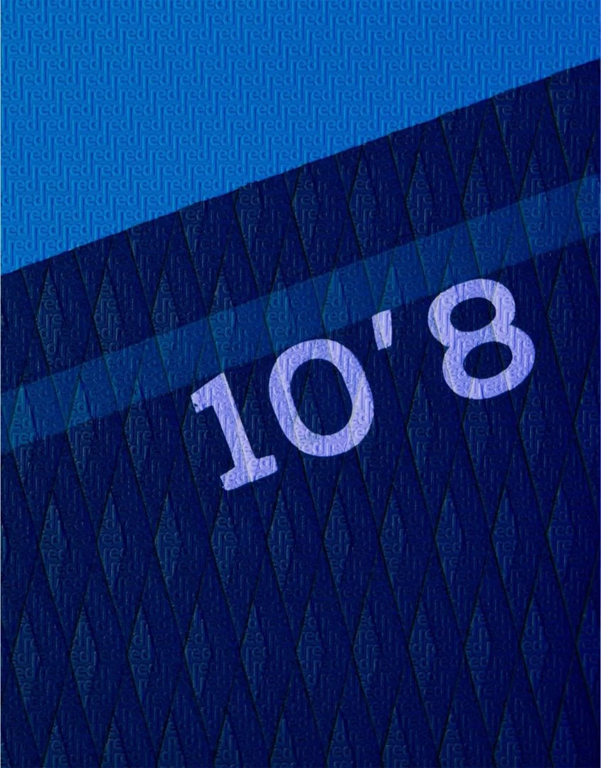 Red Paddle Co. Red Paddle Co 10'8 Ride MSL Inflatable SUP + Cruiser Tough Paddle White-Blue-Dark Blue - Afbeelding 8