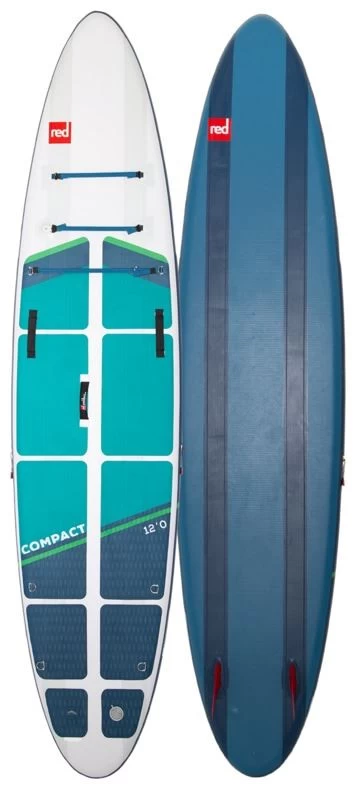 Red Paddle Co. Red Paddle Co 12'0 Compact MSL Inflatable SUP White-Teal-Dark Blue - Afbeelding 2