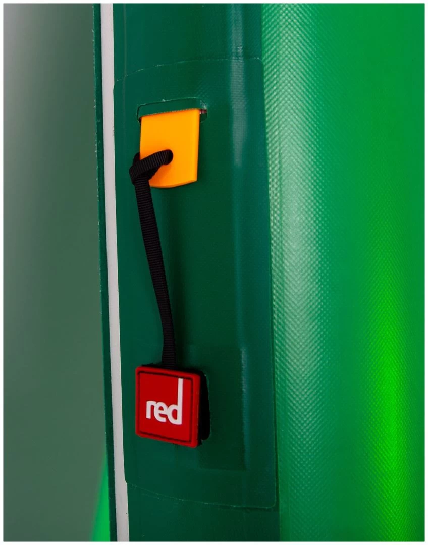 Red Paddle Co. Red Paddle Co 13'2 Voyager Plus MSL Inflatable SUP + Hybrid Tough Paddle White-Green-Dark Blue - Afbeelding 7