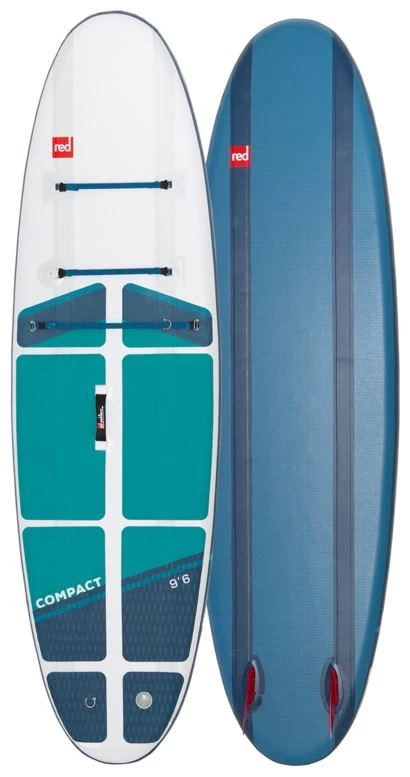 Red Paddle Co. Red Paddle Co 9'6 Compact MSL Inflatable SUP White-Teal-Dark Blue - Afbeelding 2
